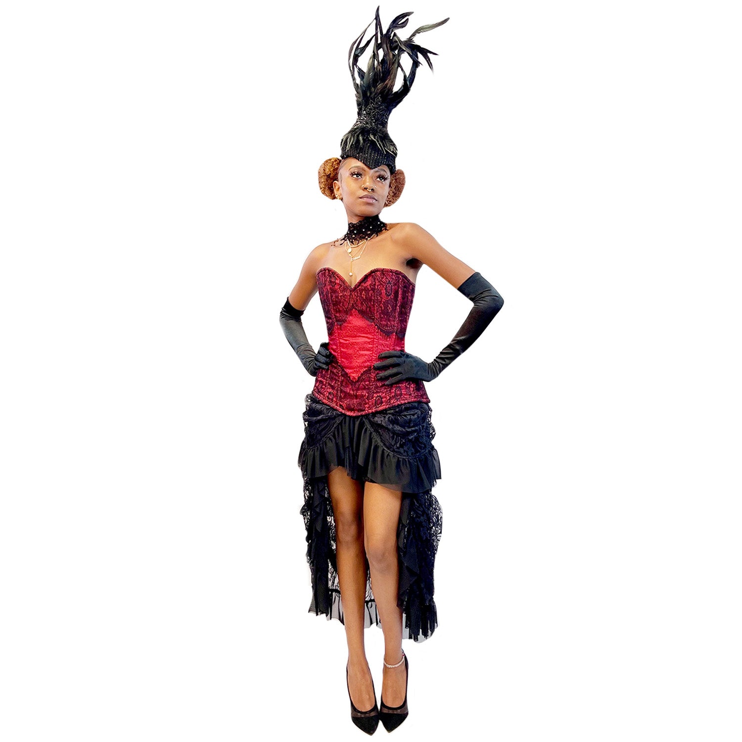 Beautiful Red Lady Burlesque Adult Costume Buy / Medium Beautiful Red Lady Burlesque Adult Costume Buy / Medium