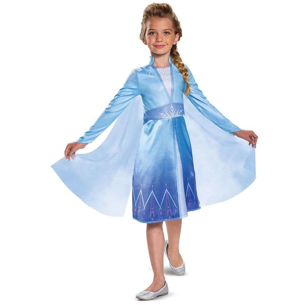 Classic Disney Frozen 2 Elsa Dress Kids Costume – AbracadabraNYC